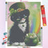 Cat in A Fair Maiden Hat Diamond Painting