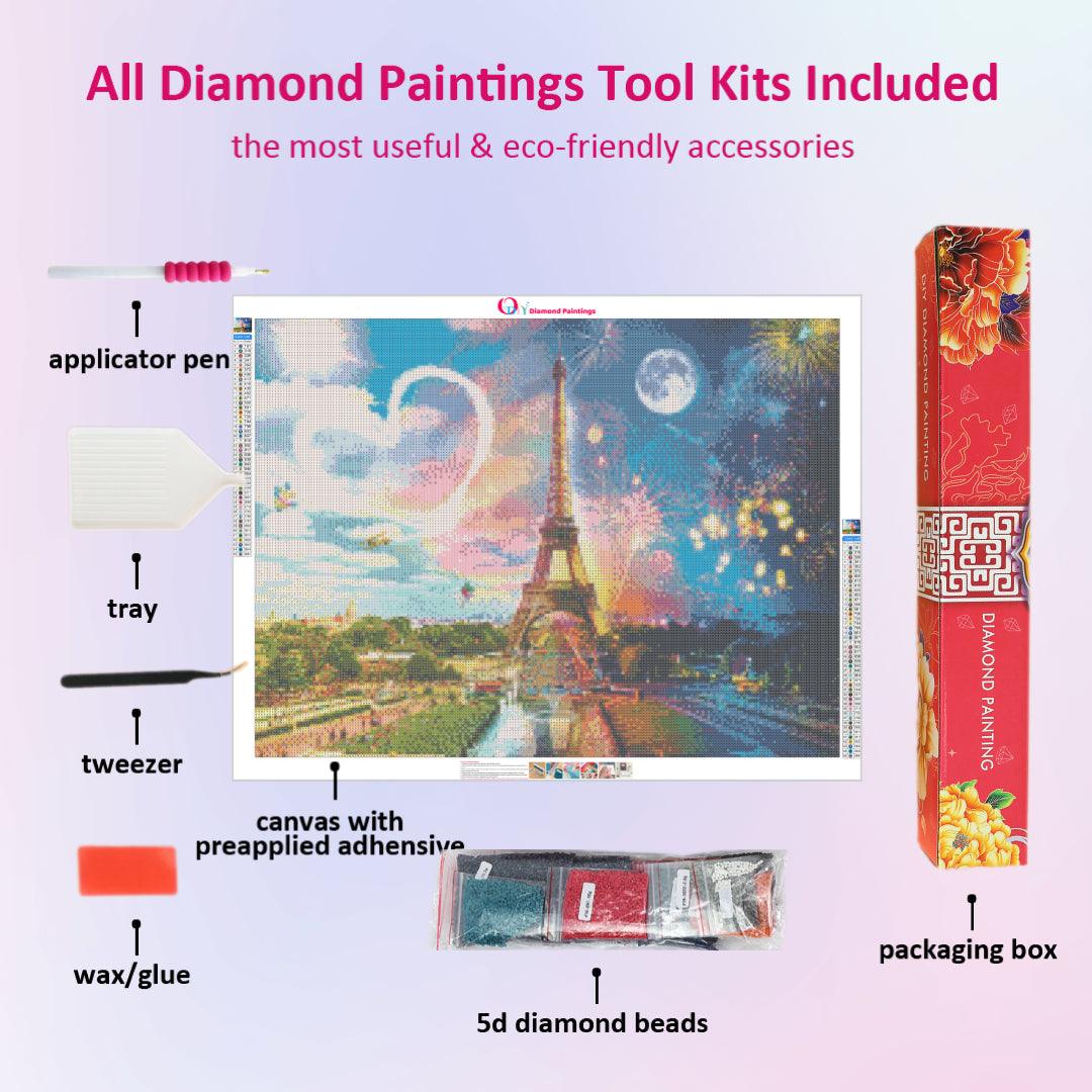 Eiffel Tower Celebrating Holiday Diamond Painting