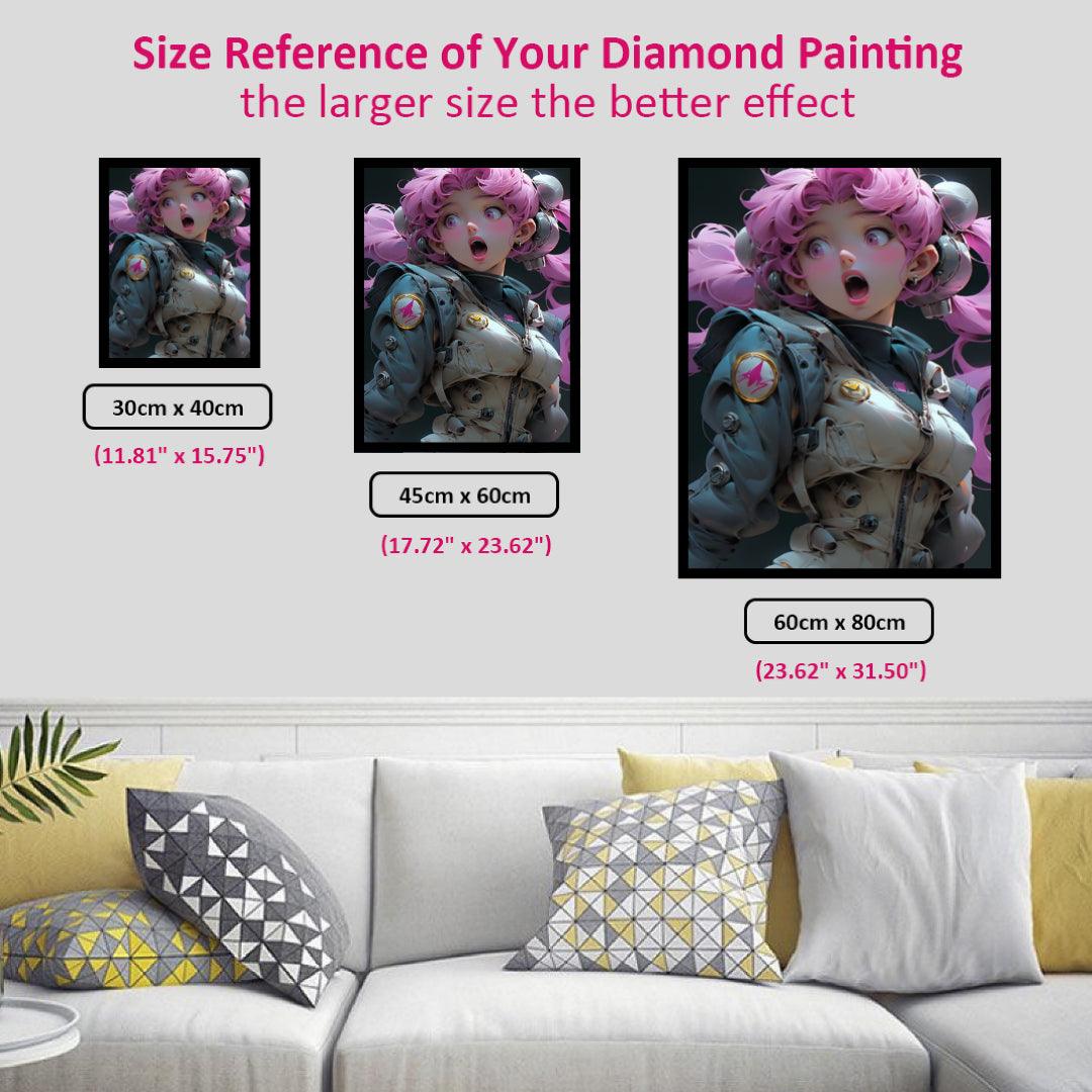 Lively Girl Astronaut Diamond Painting