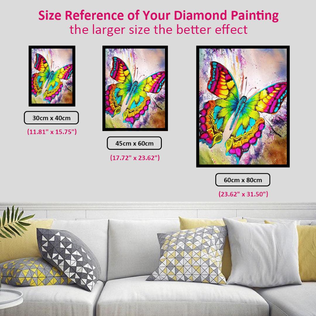 Rainbow Butterfly Diamond Painting