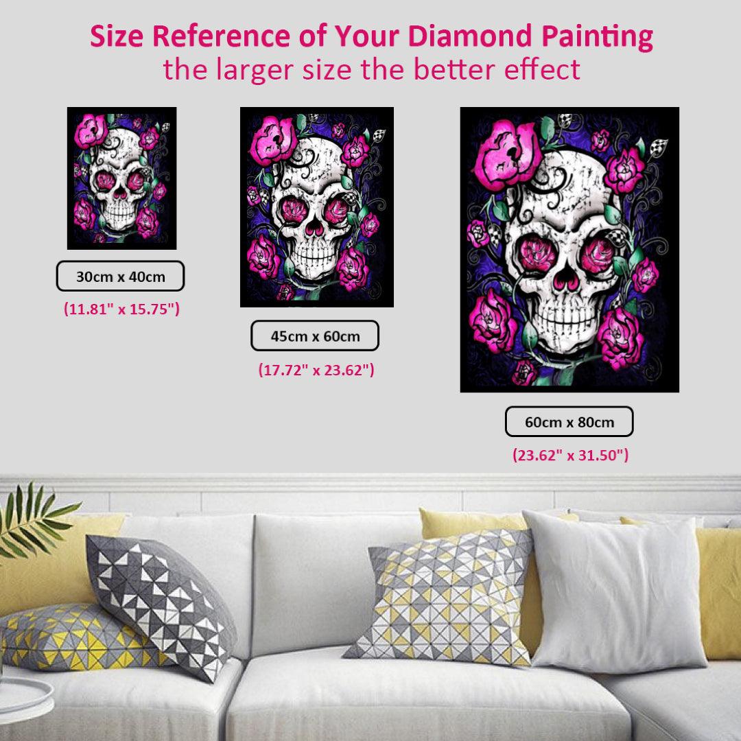 Skull & Rose Diamond Painting