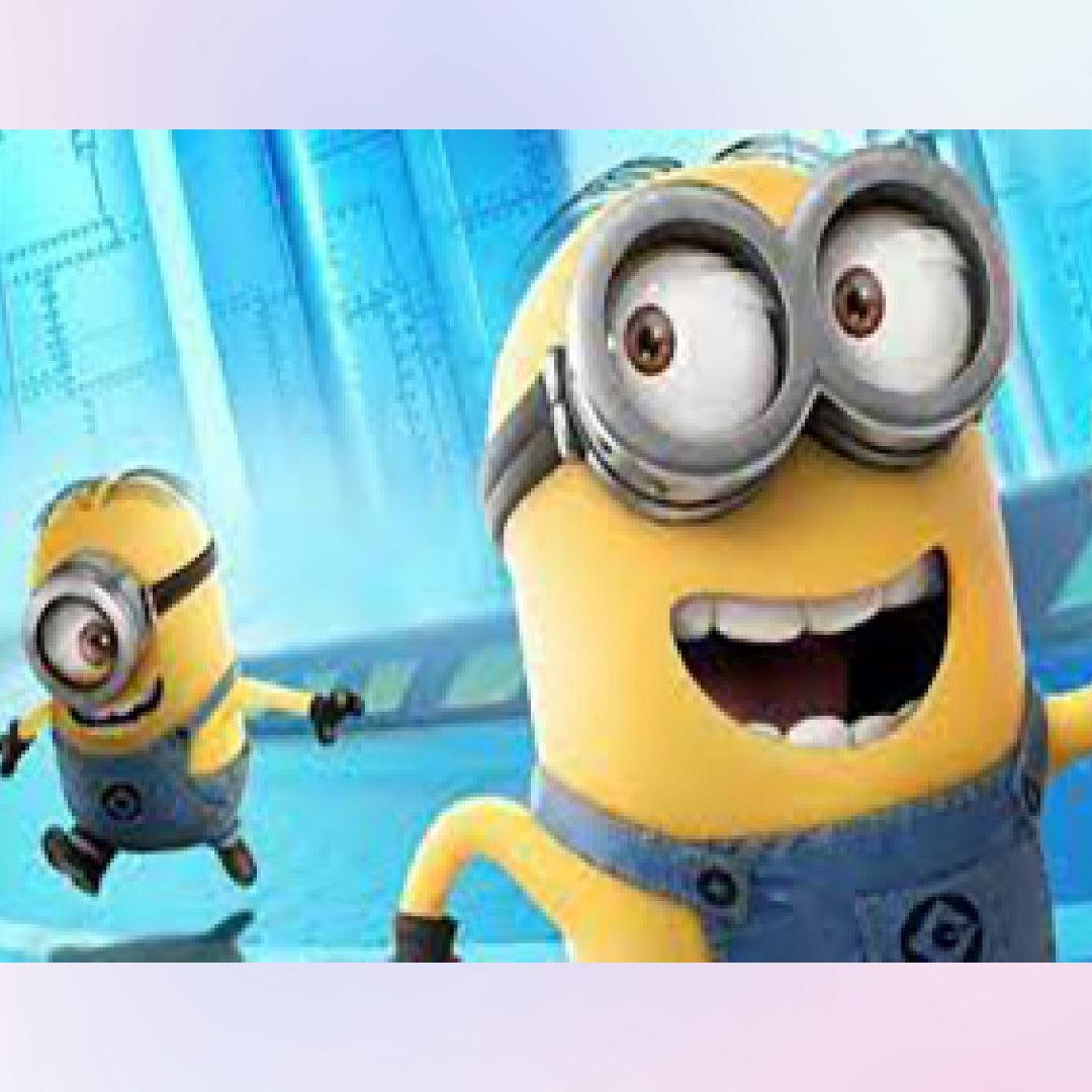 Minions Happy Chasing Diamond Painting