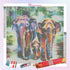 Elephants in the Rainbow Forest Diamond Painting