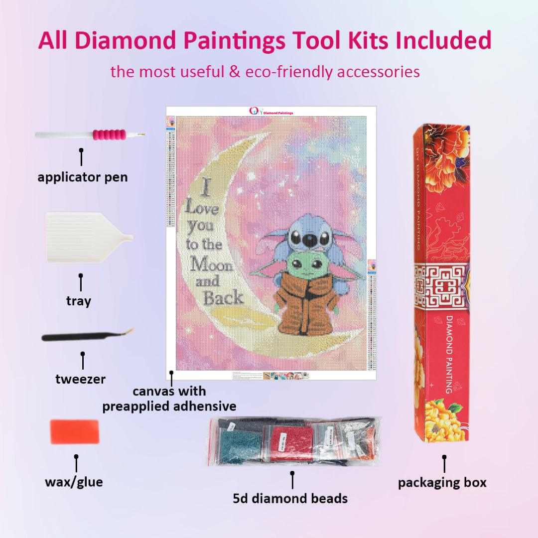 Little Moon】5D Diamond Painting tools Set DIY commonly used essential tool  set