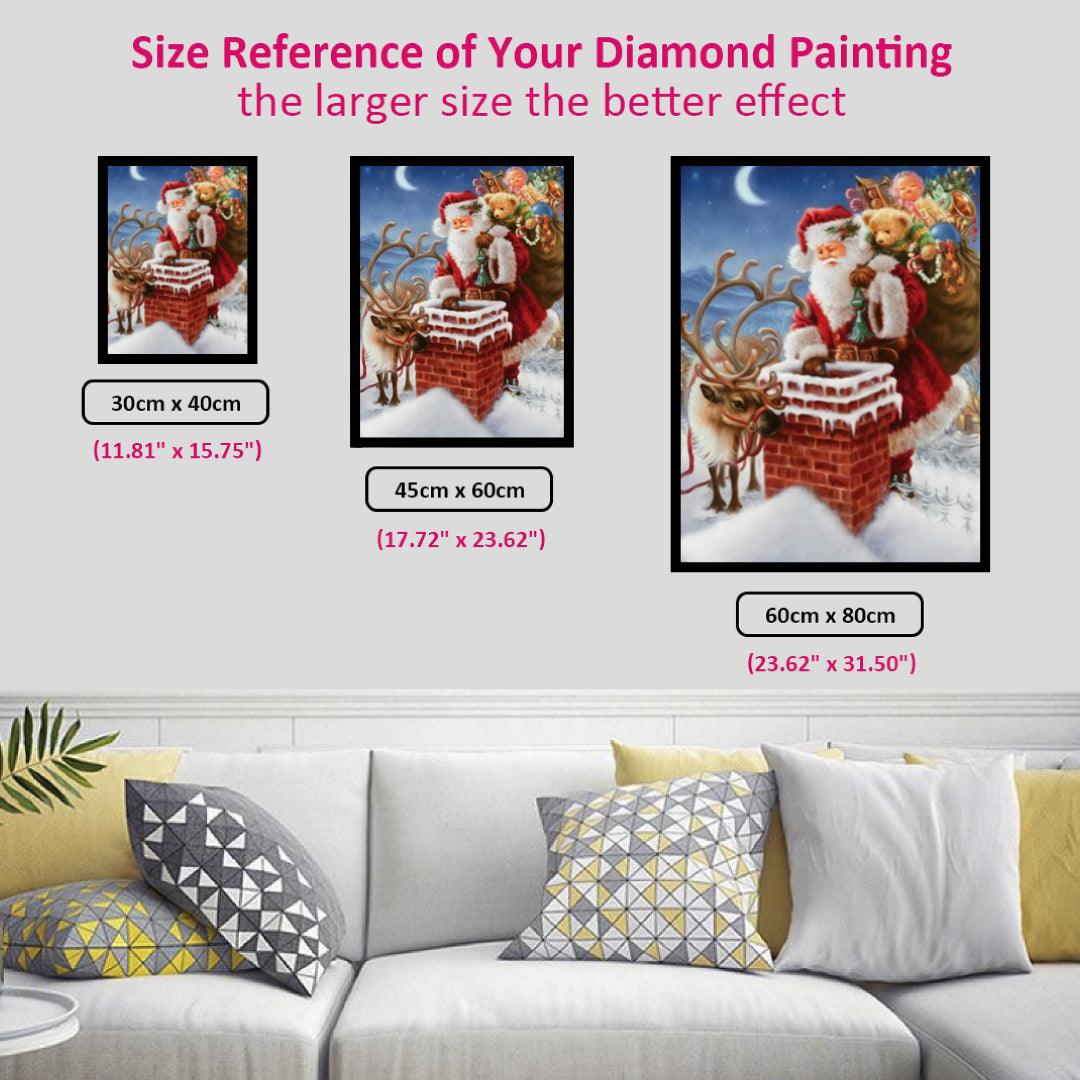 Santa Claus on the Chimney Diamond Painting