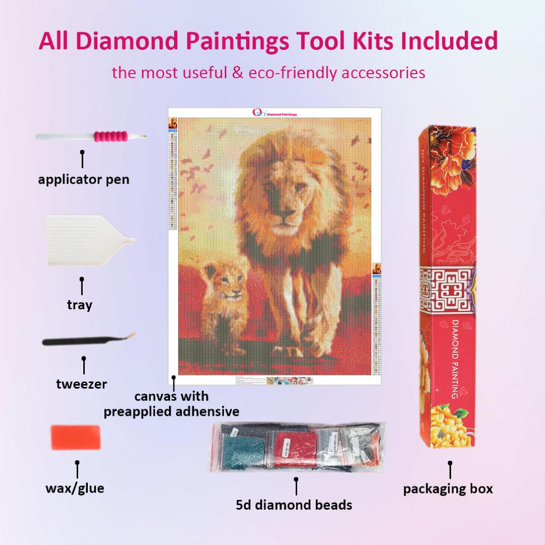 The Lion's Journey Diamond Painting
