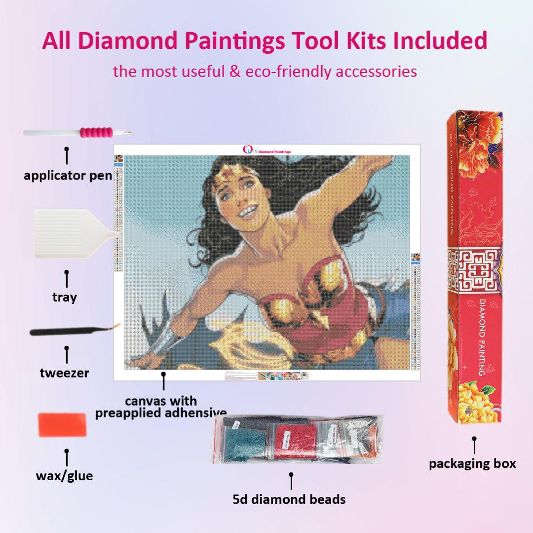 Excited Wonder Woman Diamond Painting