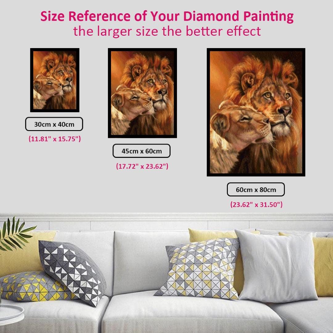 Lion Kiss Diamond Painting