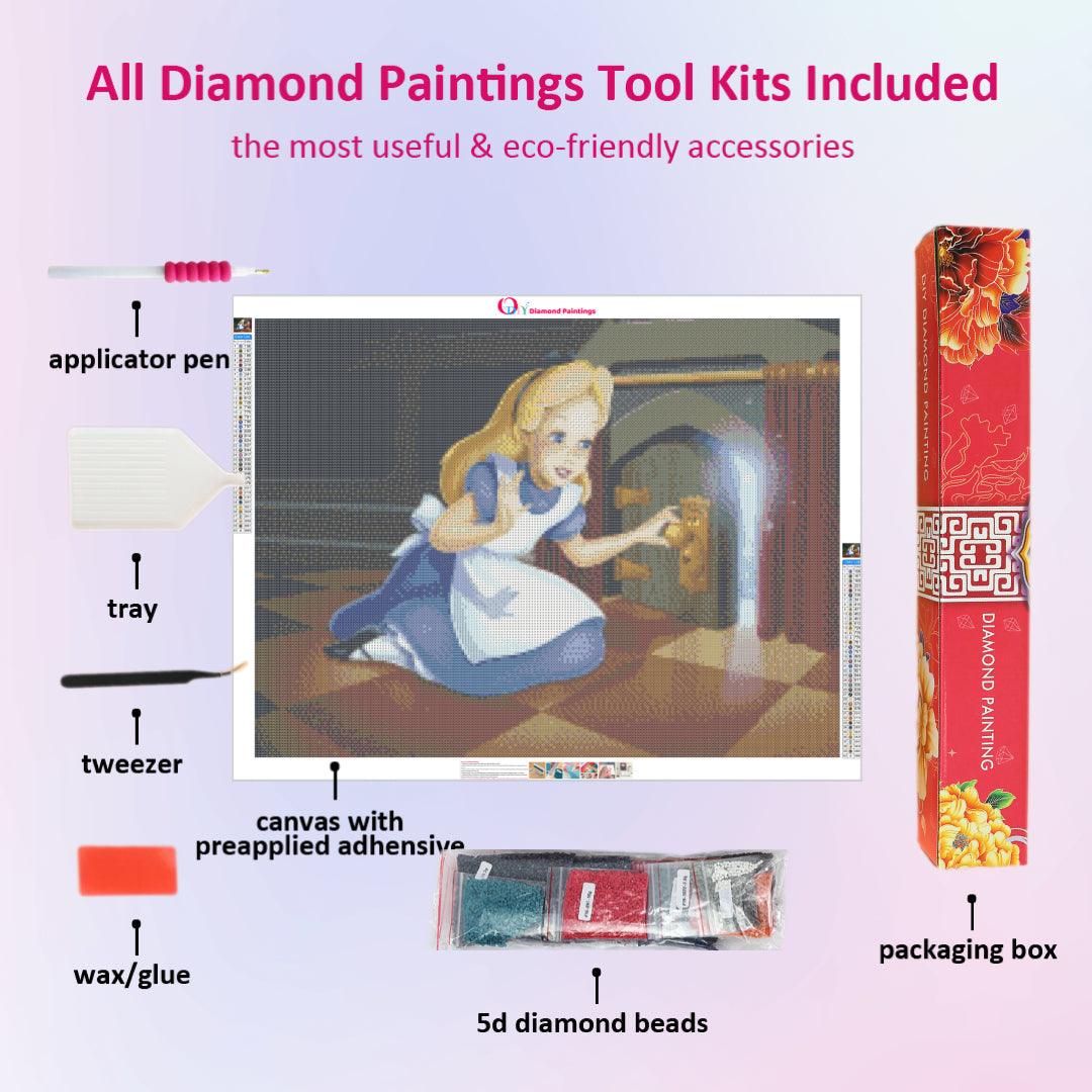 Alice Opens The Magic Door Diamond Painting