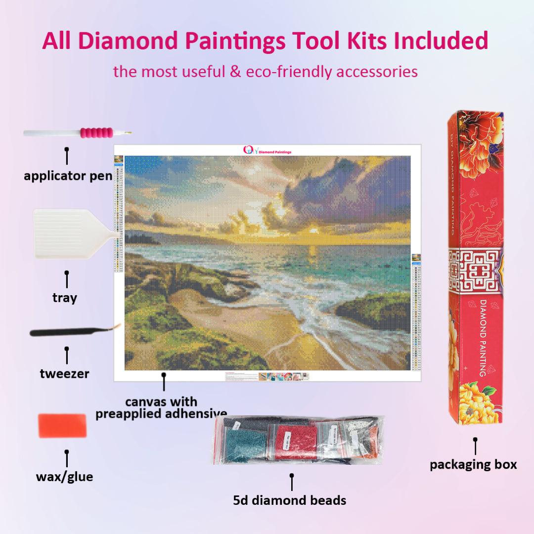 Beautiful Sunset by the Seaside Diamond Painting