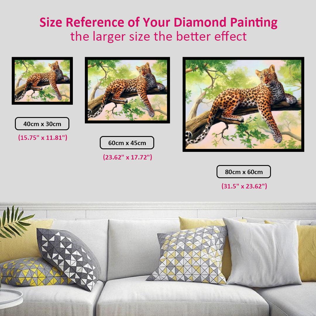 Leopard on the Tree Diamond Painting