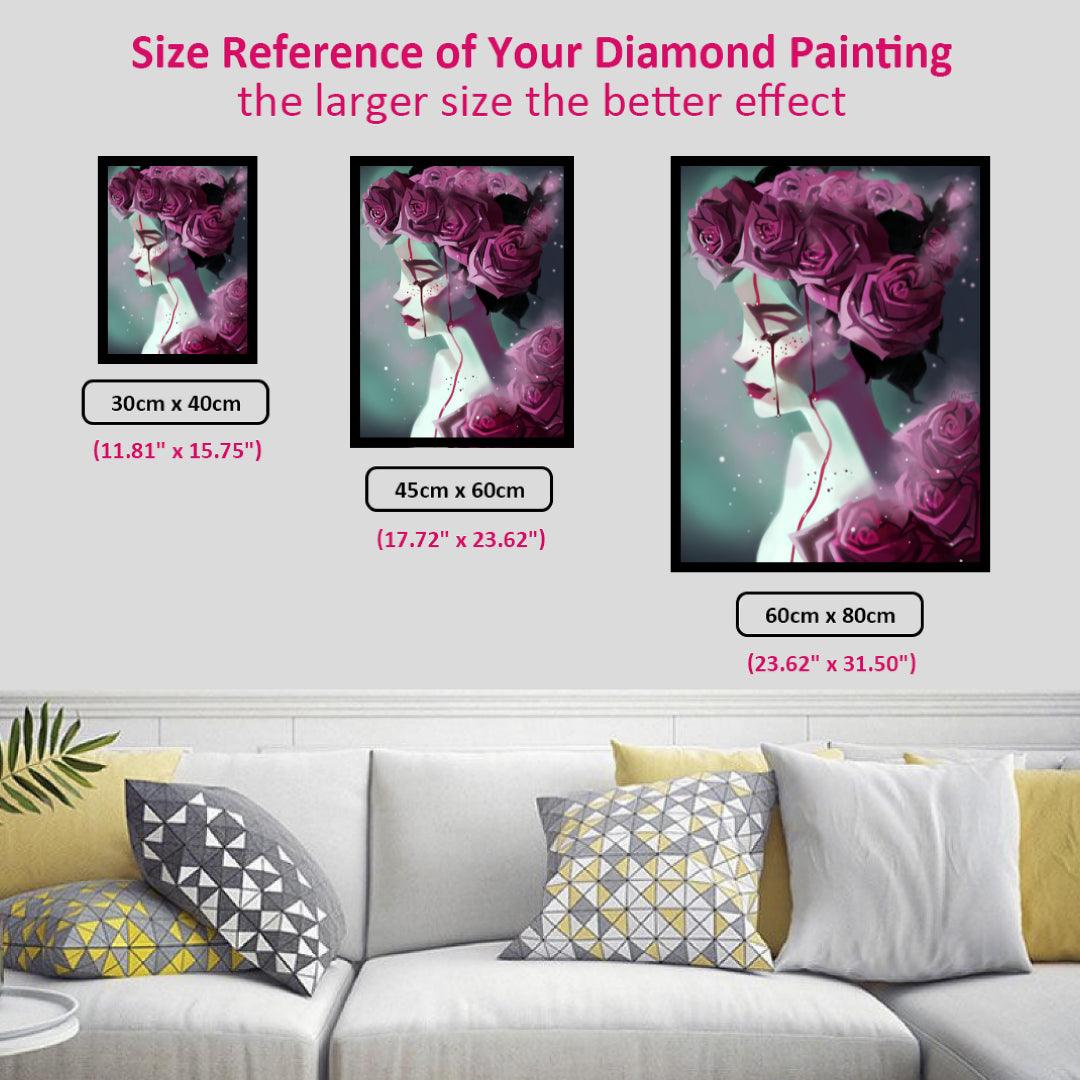 Rose Girl Diamond Painting