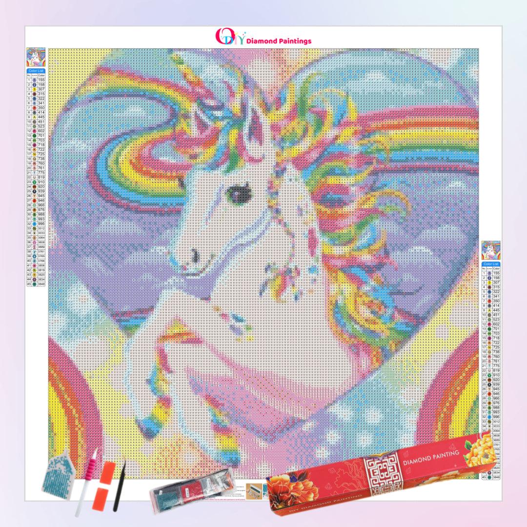 Beautiful Rainbow Unicorn Diamond Painting