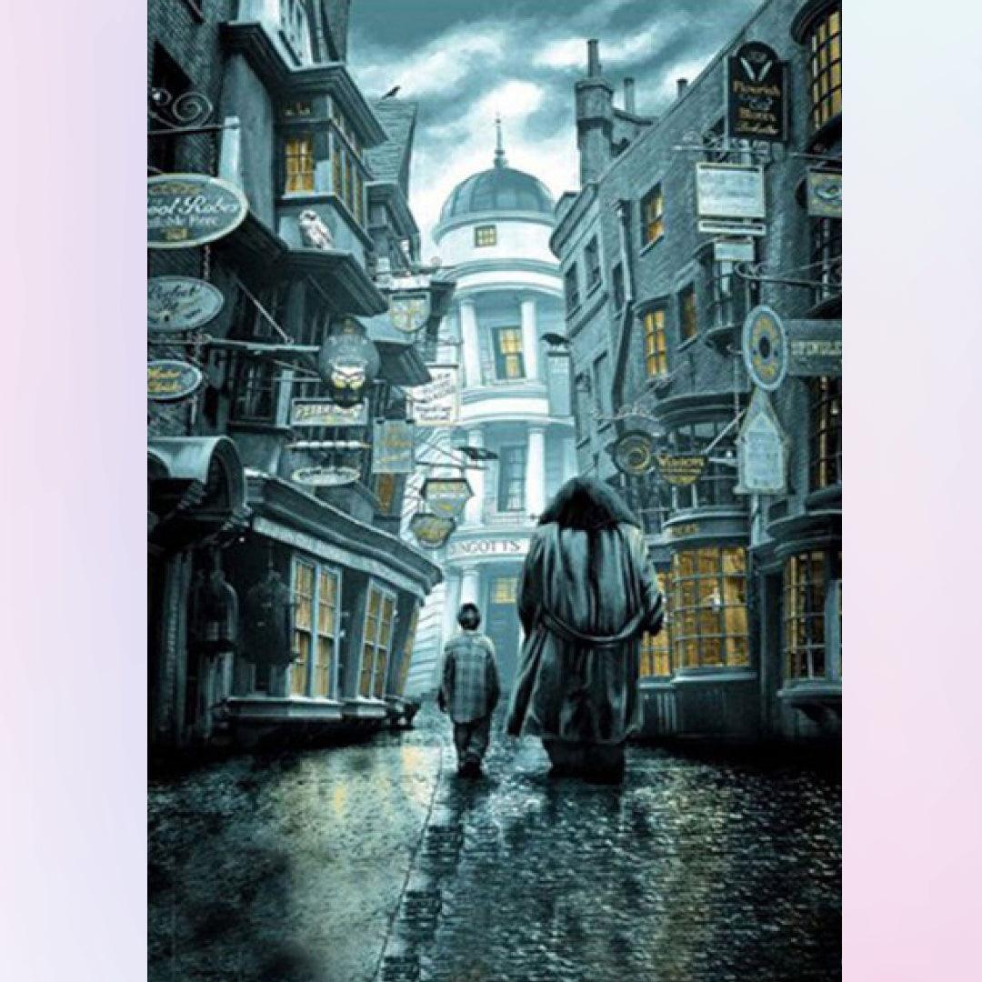The Back of Harry and Dumbledore Diamond Painting