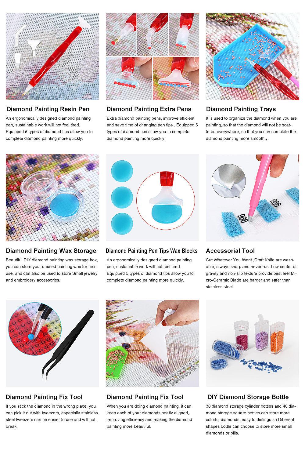 Diamond Art Glue Wax With Storage Box Embroidery DIY Crafts for