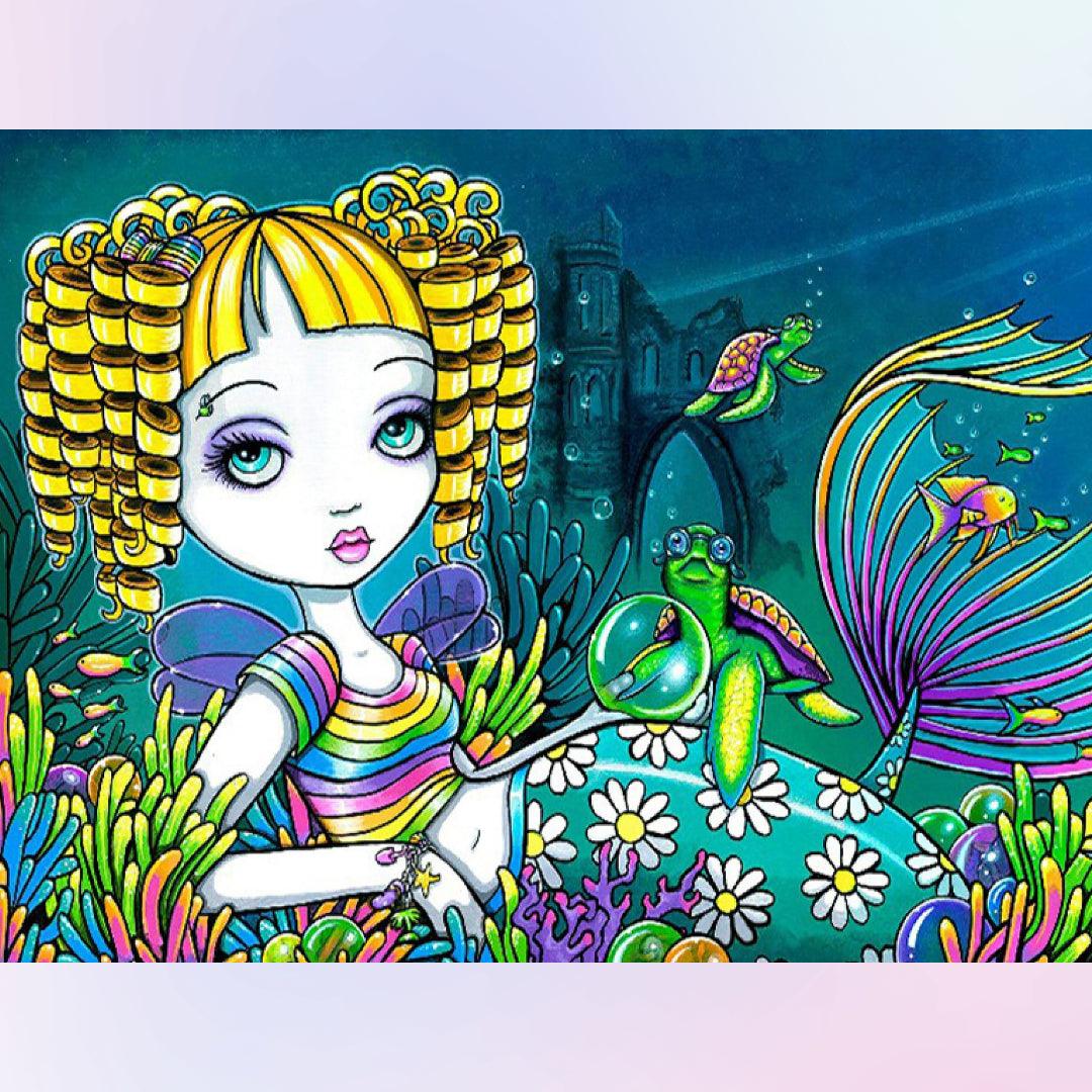 Mermaid under the Water Diamond Painting