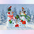 Snowman Sweeping Snow Diamond Painting