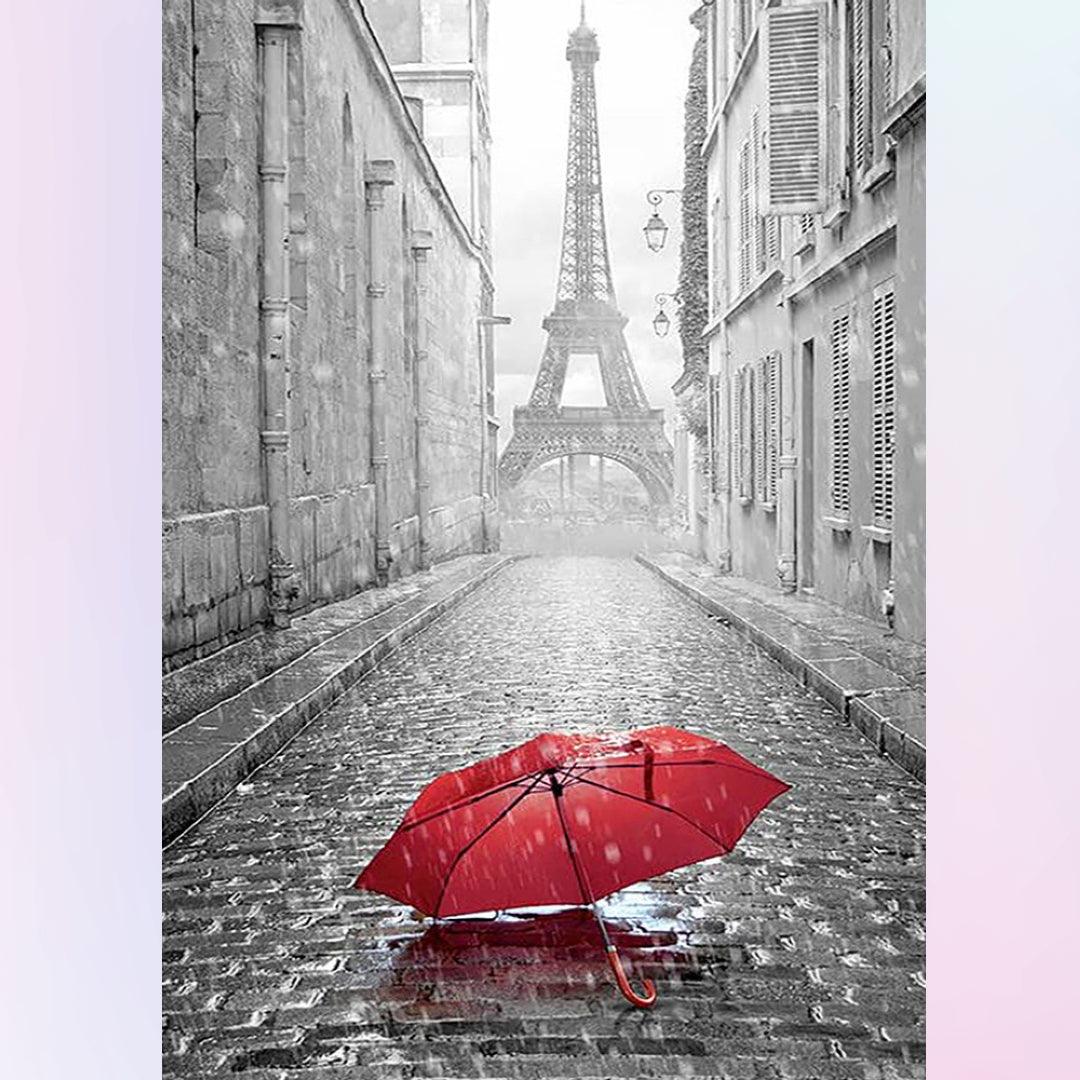 Eiffel Tower in the Rain Diamond Painting