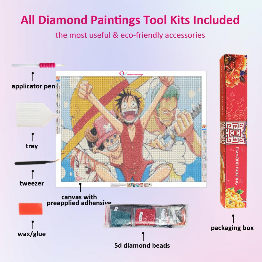 Luffy and Initial Partners Diamond Painting