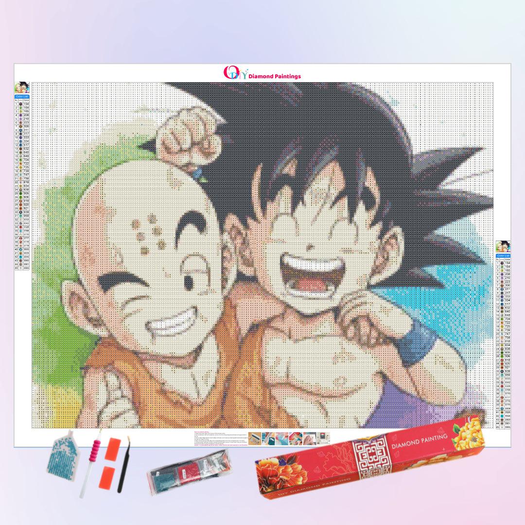Goku and Kuririn Return from Training Diamond Painting
