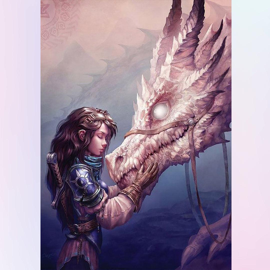 The Young Warrior with Dragon Diamond Painting