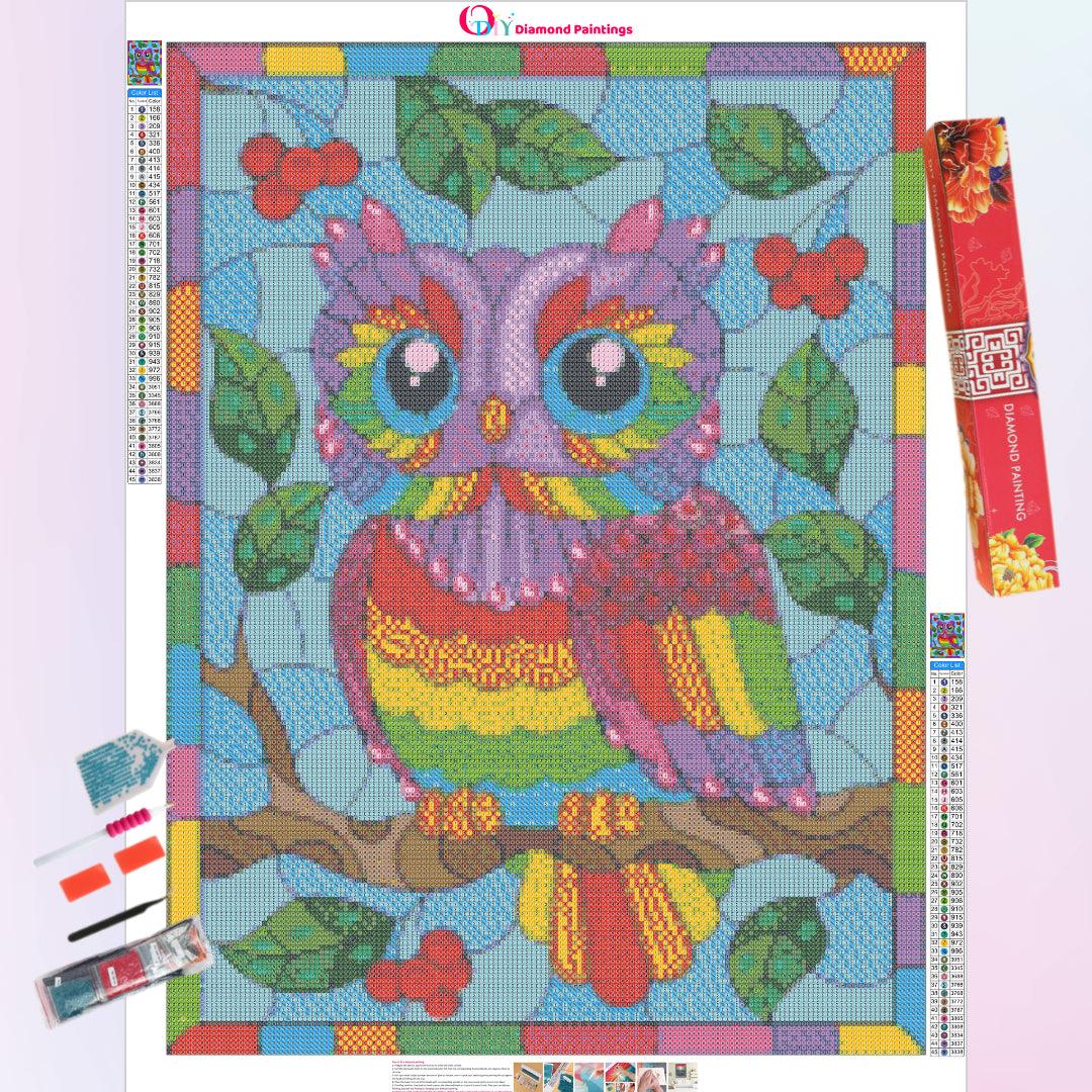 Colorful Owl Diamond Painting