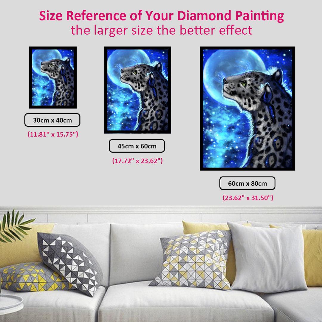 Leopard Enjoying Moonlight Diamond Painting