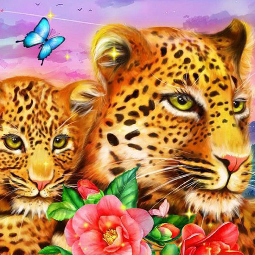 Leopard Enjoying the Peace and Quiet Diamond Painting