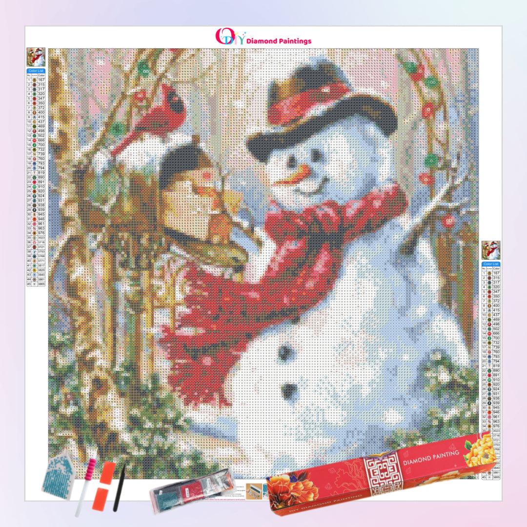 Letters to Snowman Diamond Painting