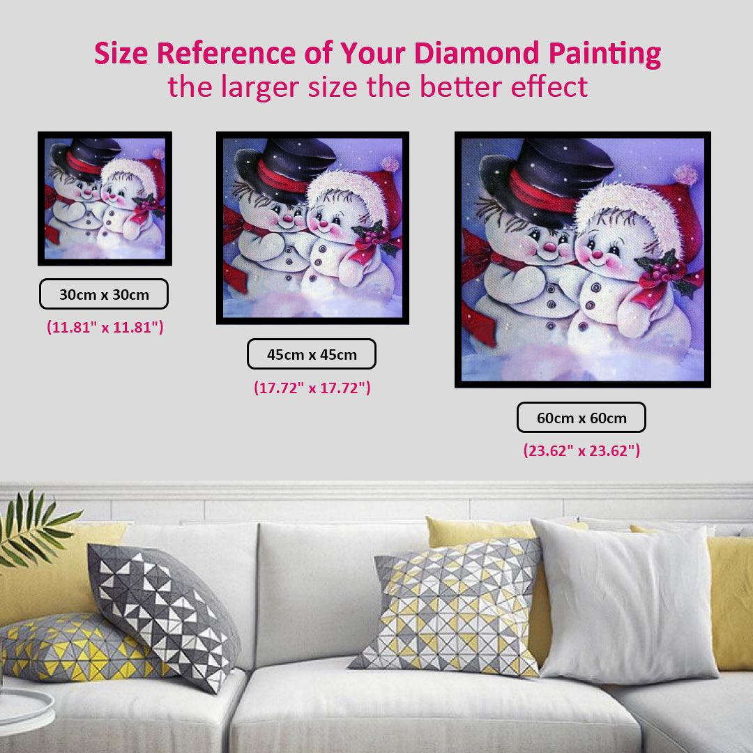 Snowman's Dating Diamond Painting