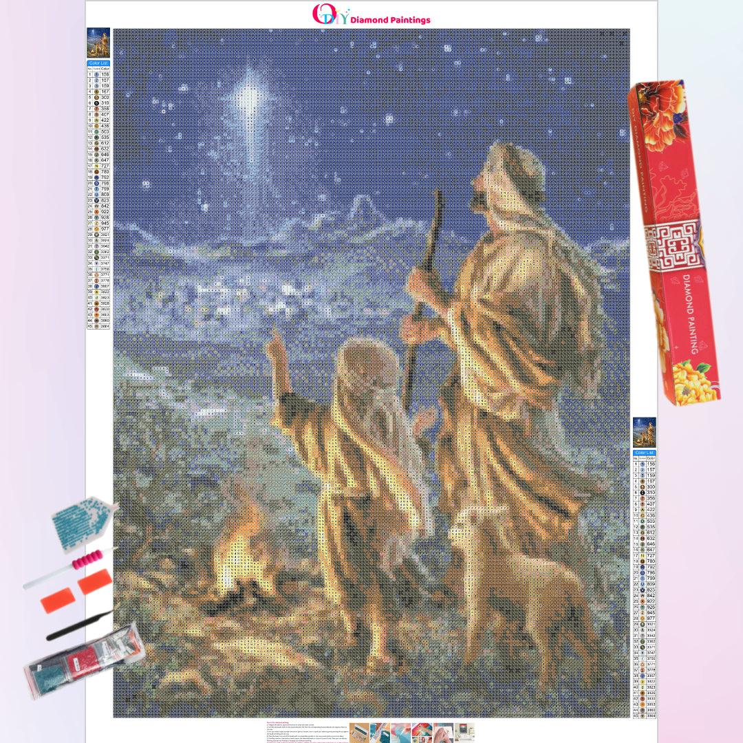 Little Jesus Counting the Stars Diamond Painting
