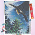 Eagle Flying Across the Forest Diamond Painting