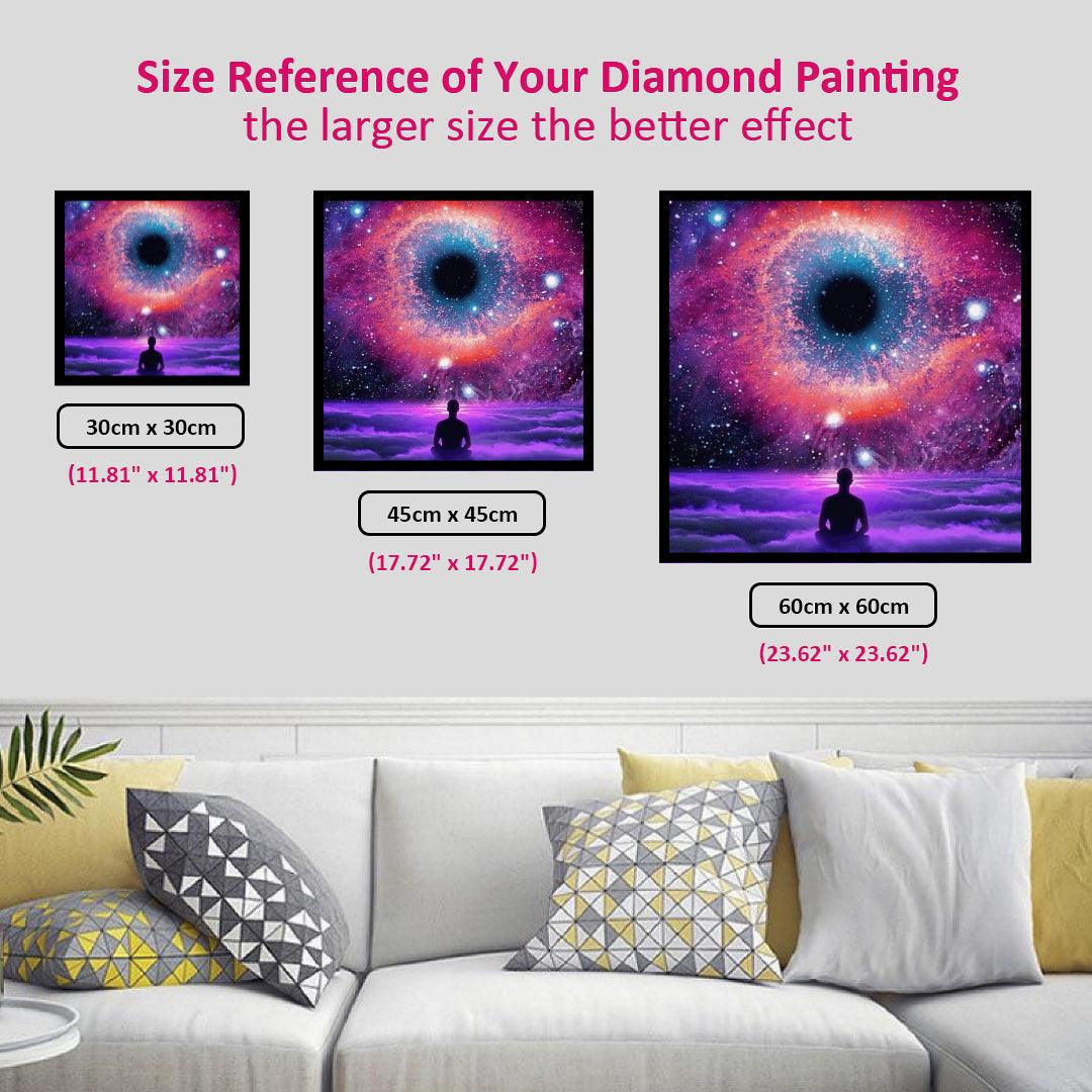 Meditation under the Eye of the Universe Diamond Painting