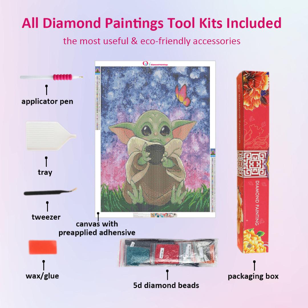 Diamond Painting Kits Stitch,anime Diamond Art Stitch,yoda Baby