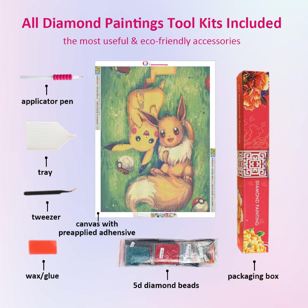 Pikachu & Eevee Diamond Painting