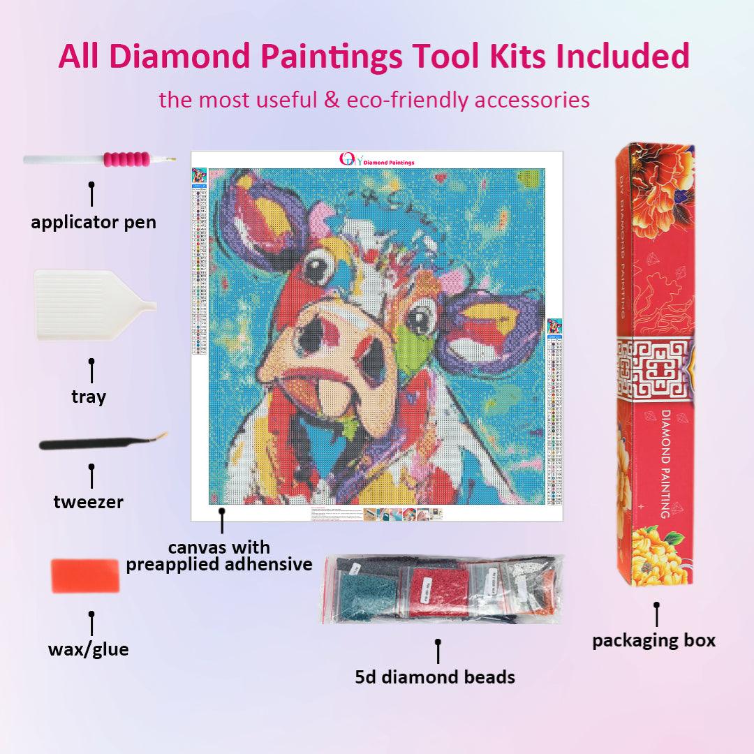 Colorful Cow Diamond Painting