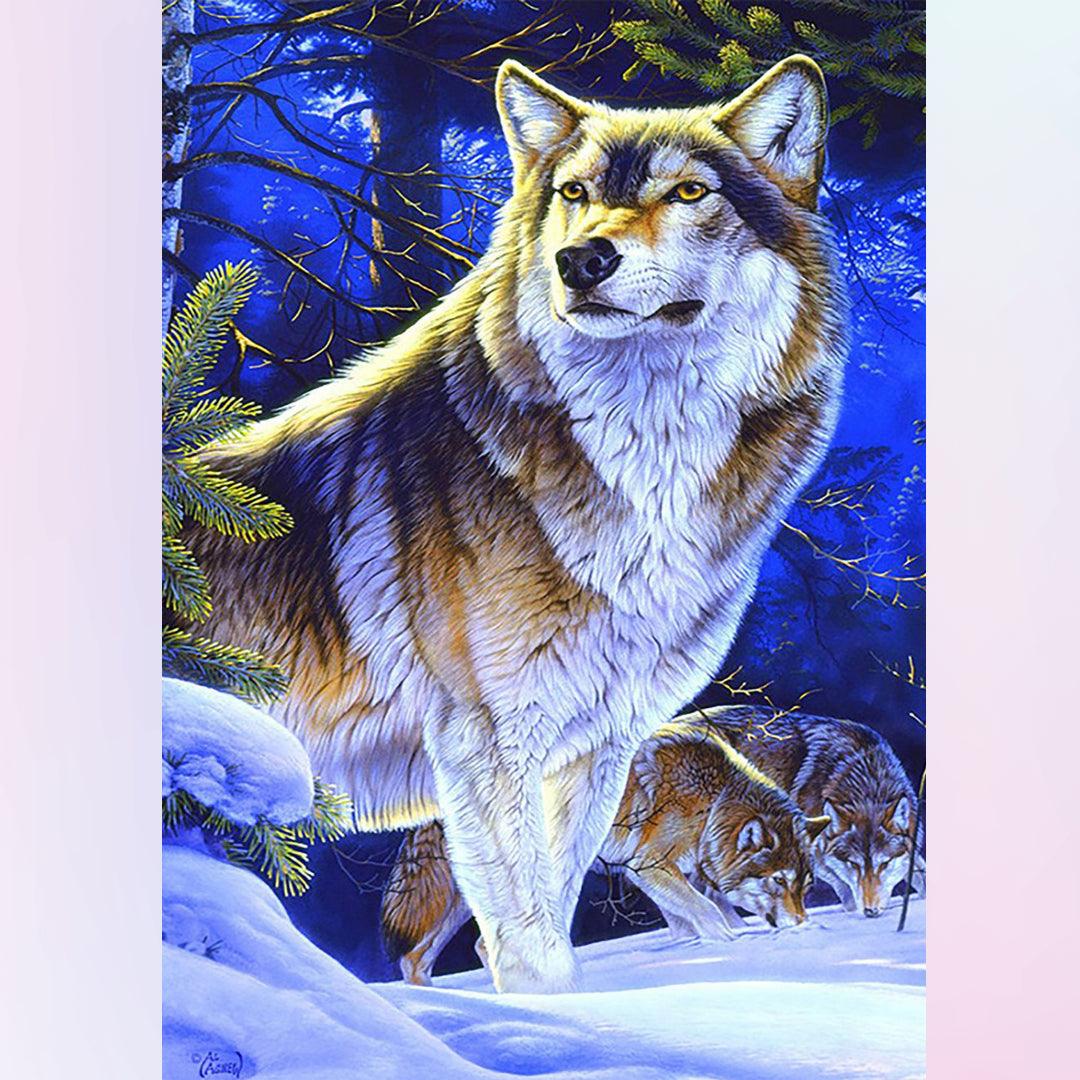The Keen Intuition of the Wolf Diamond Painting