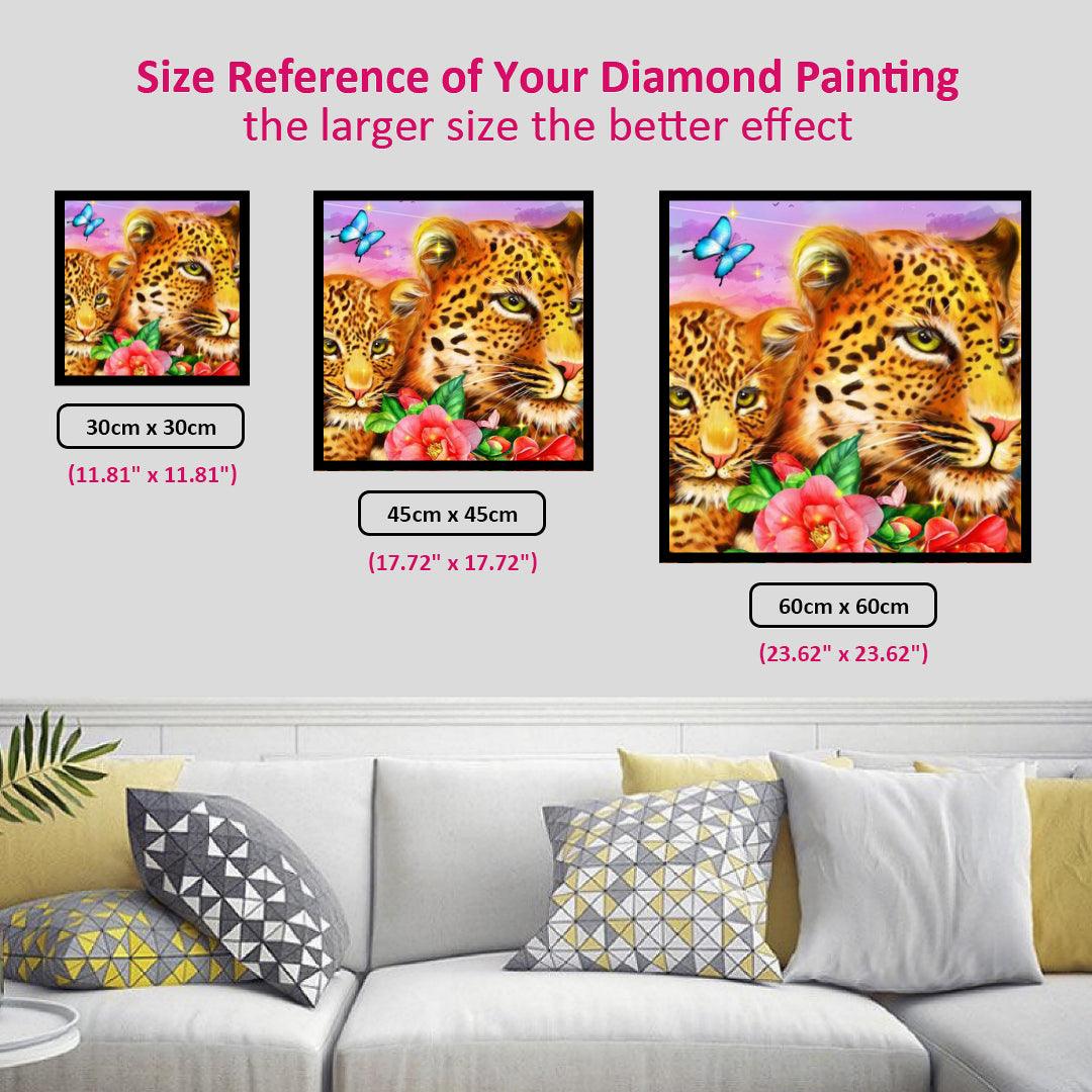 Leopard Enjoying the Peace and Quiet Diamond Painting