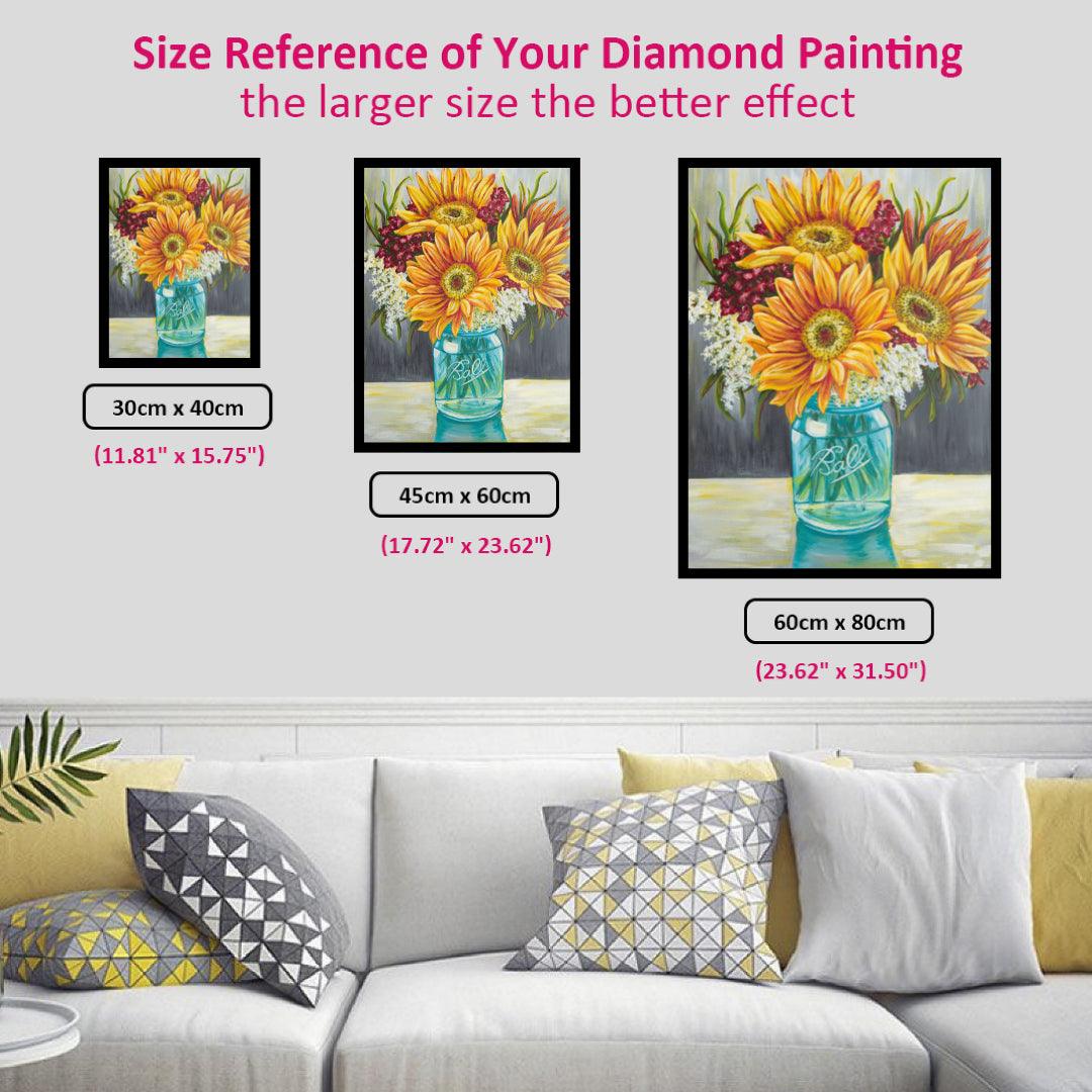 Elegant Sunflower Diamond Painting