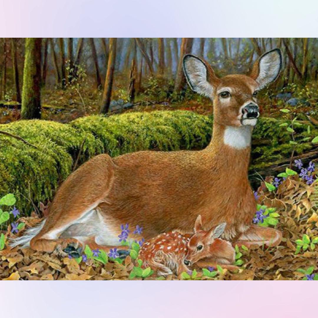Deer on the Rest Diamond Painting