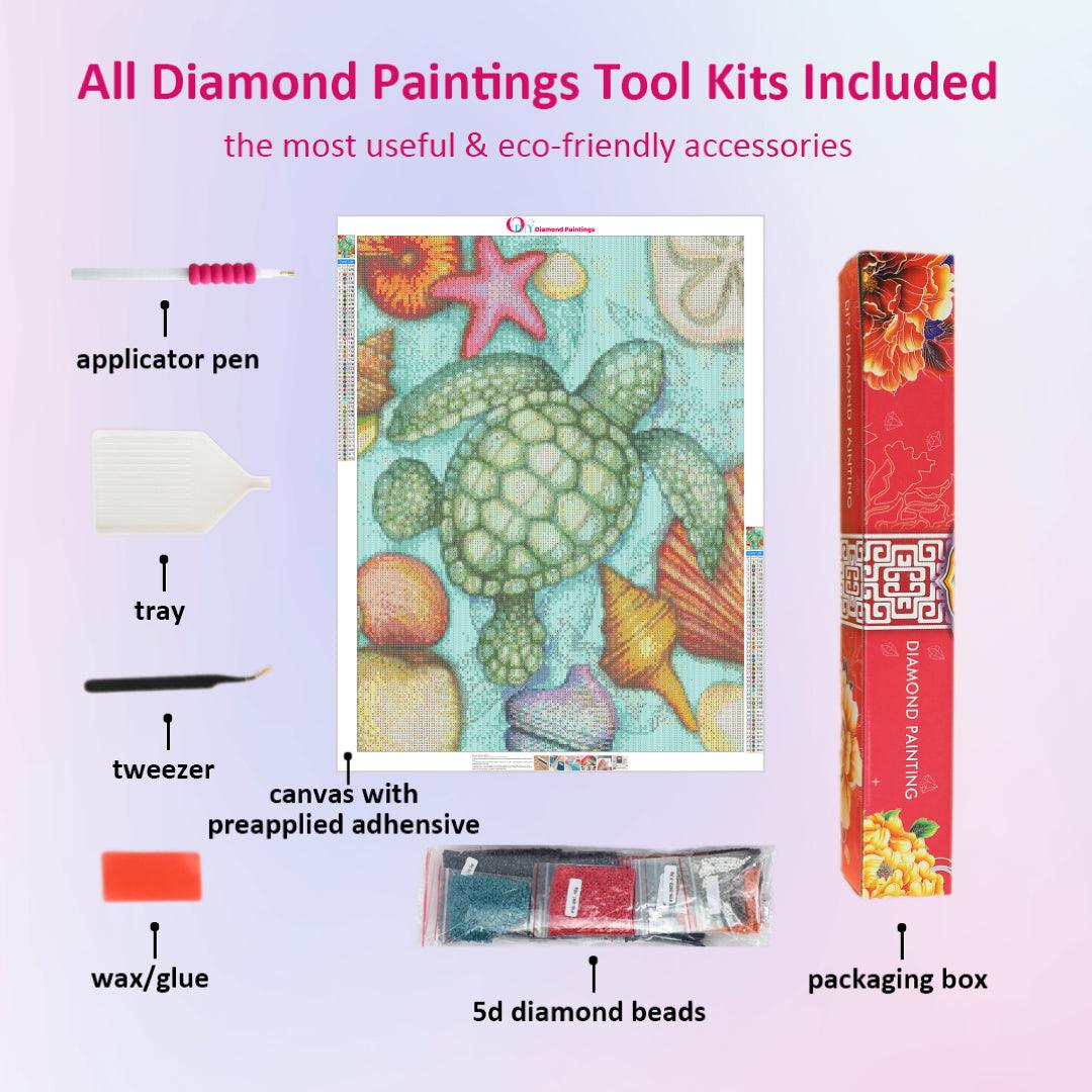 The Jewel-like Baby Turtle Diamond Painting