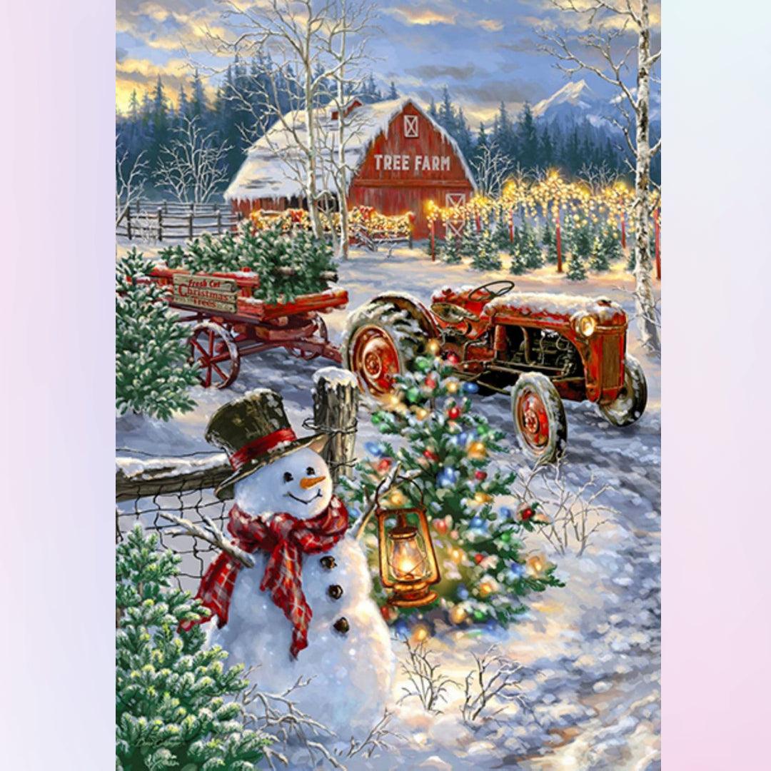 Christmas Tree Farm Diamond Painting