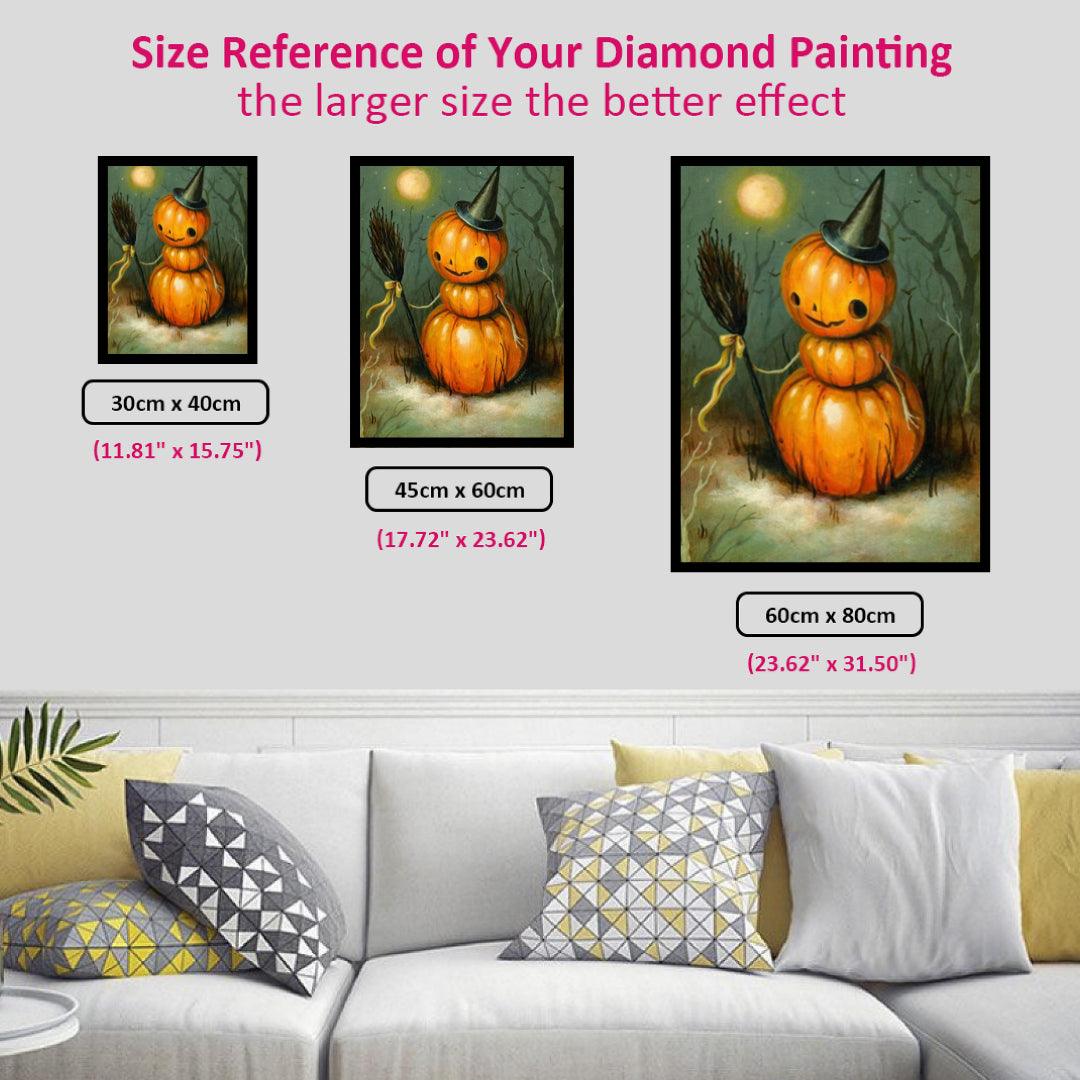 Optimistic Mr. Pumpkin Diamond Painting