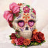 Elegant Skull with Fancy Flowers & Diamonds Diamond Painting