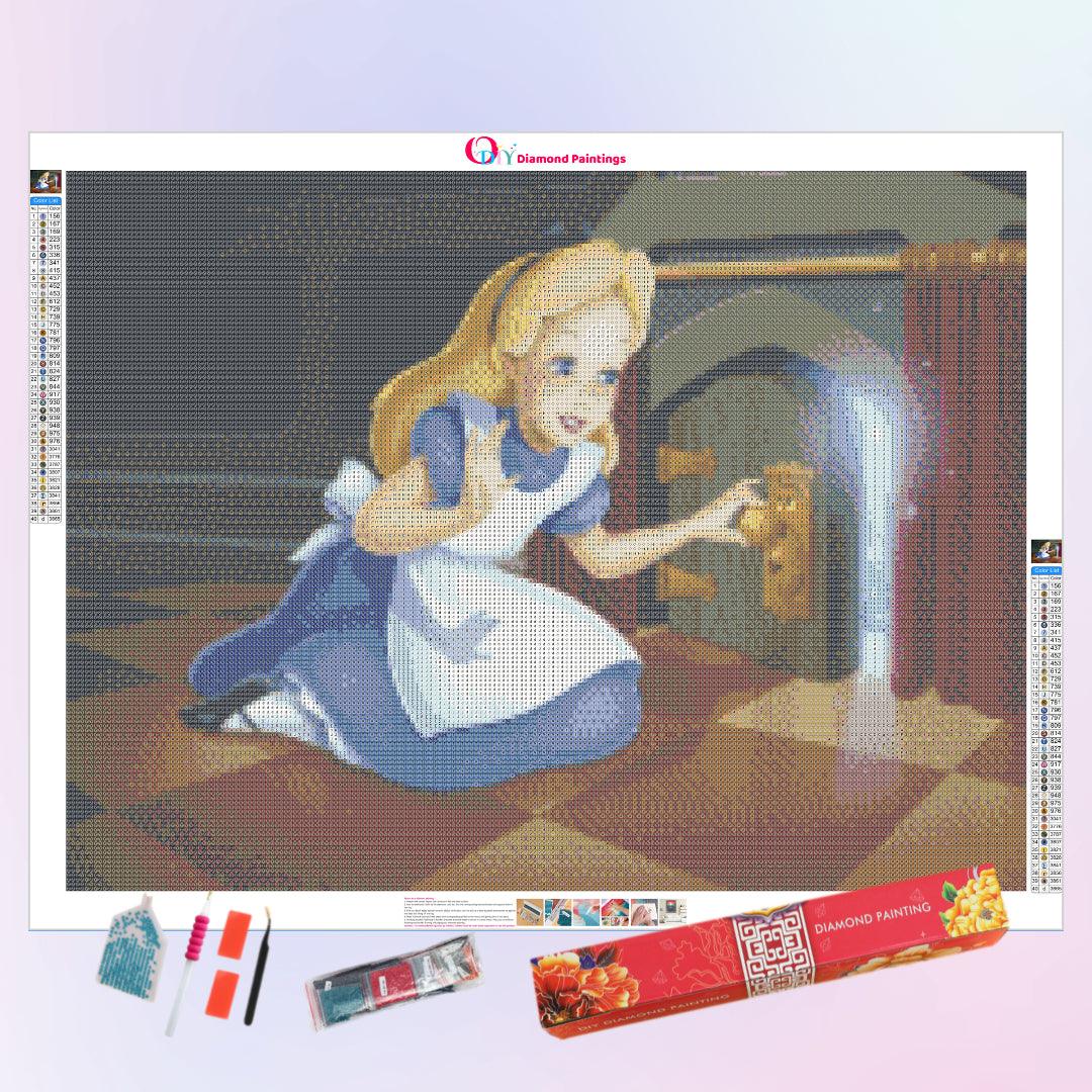 Alice Opens The Magic Door Diamond Painting