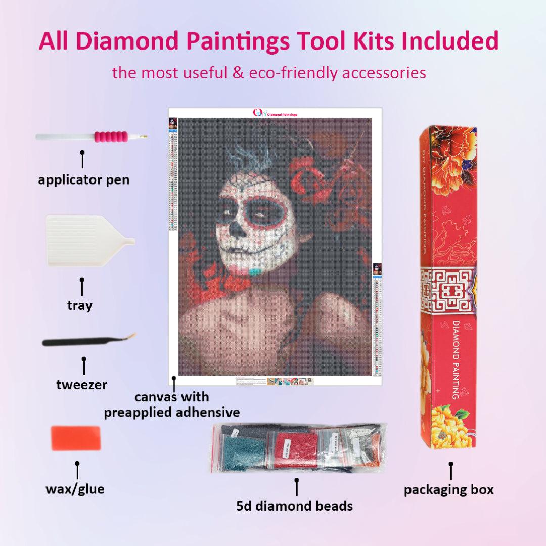 Skull Makeup Diamond Painting