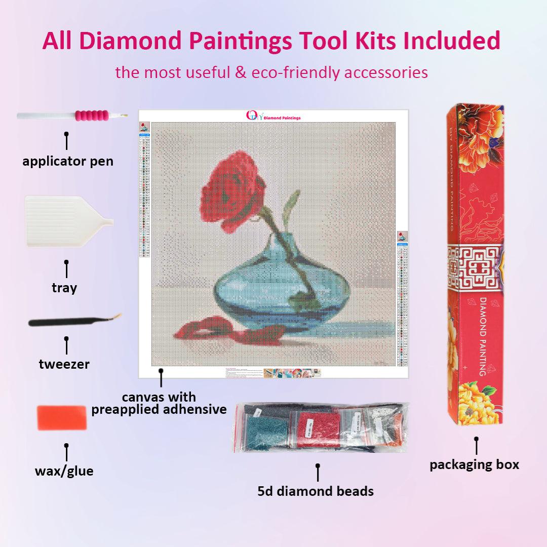 A Gentle Rose Diamond Painting