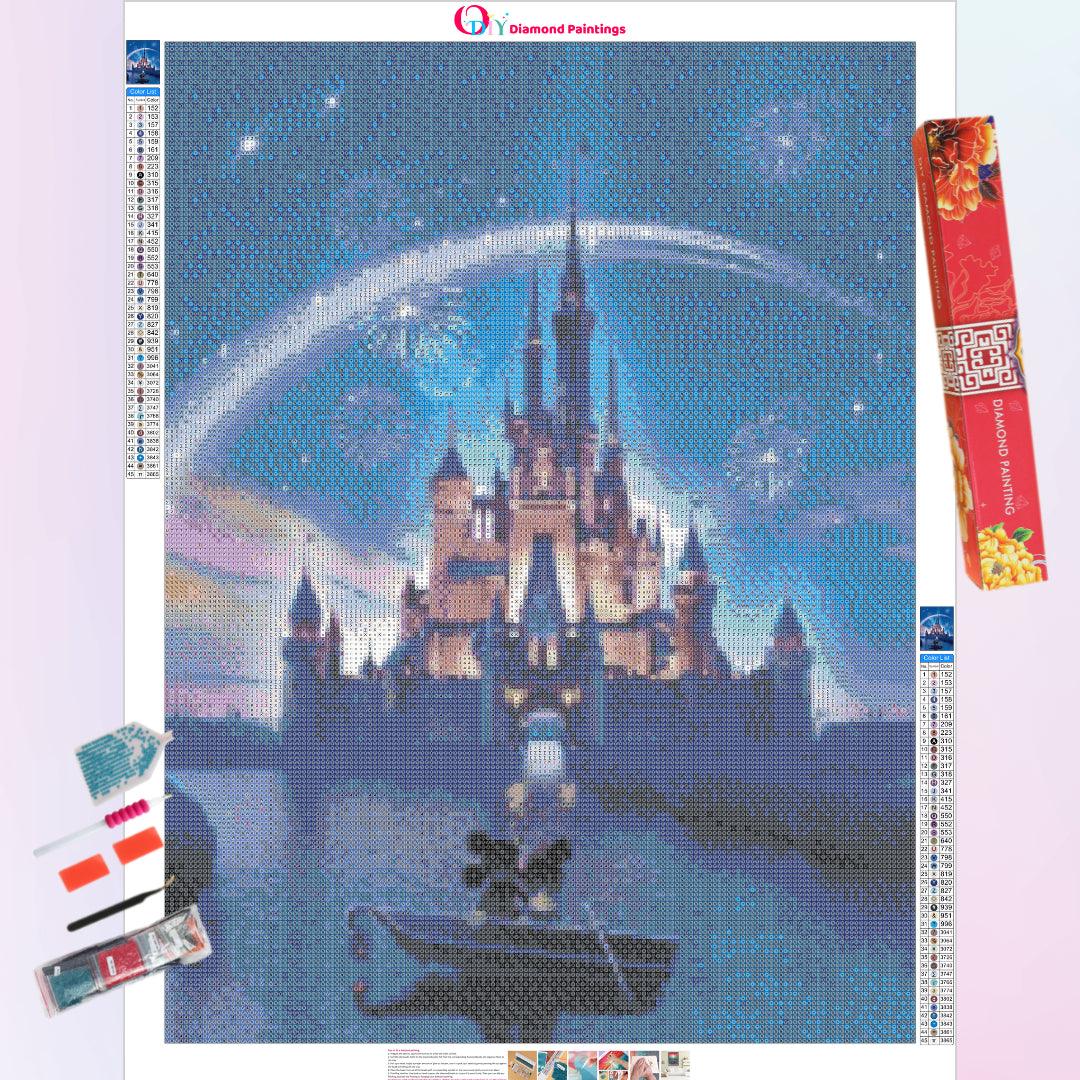 Disney Castle Diamond Painting Kit, Various Scenic Castle Designs