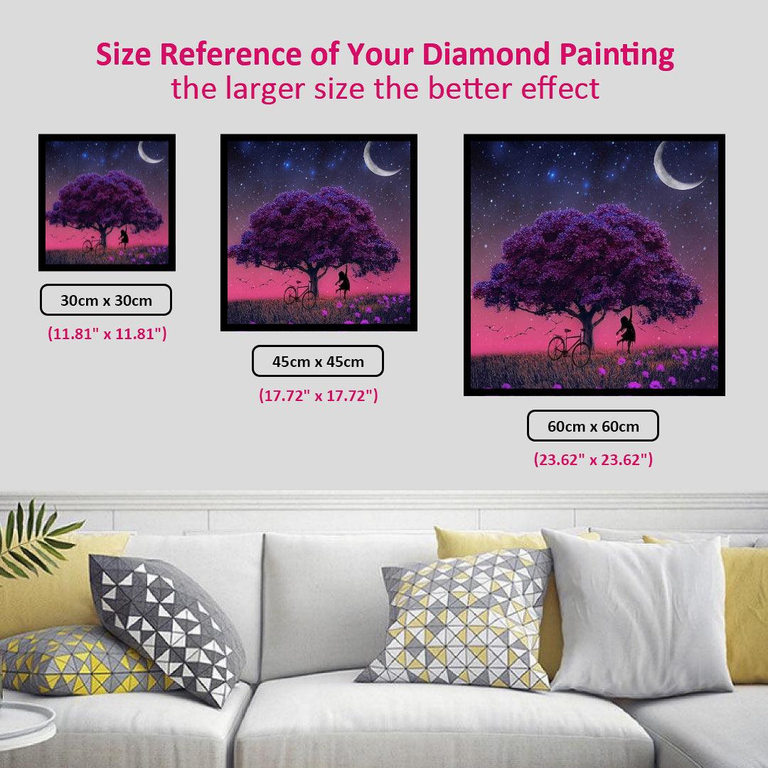 Purple Tree Diamond Painting