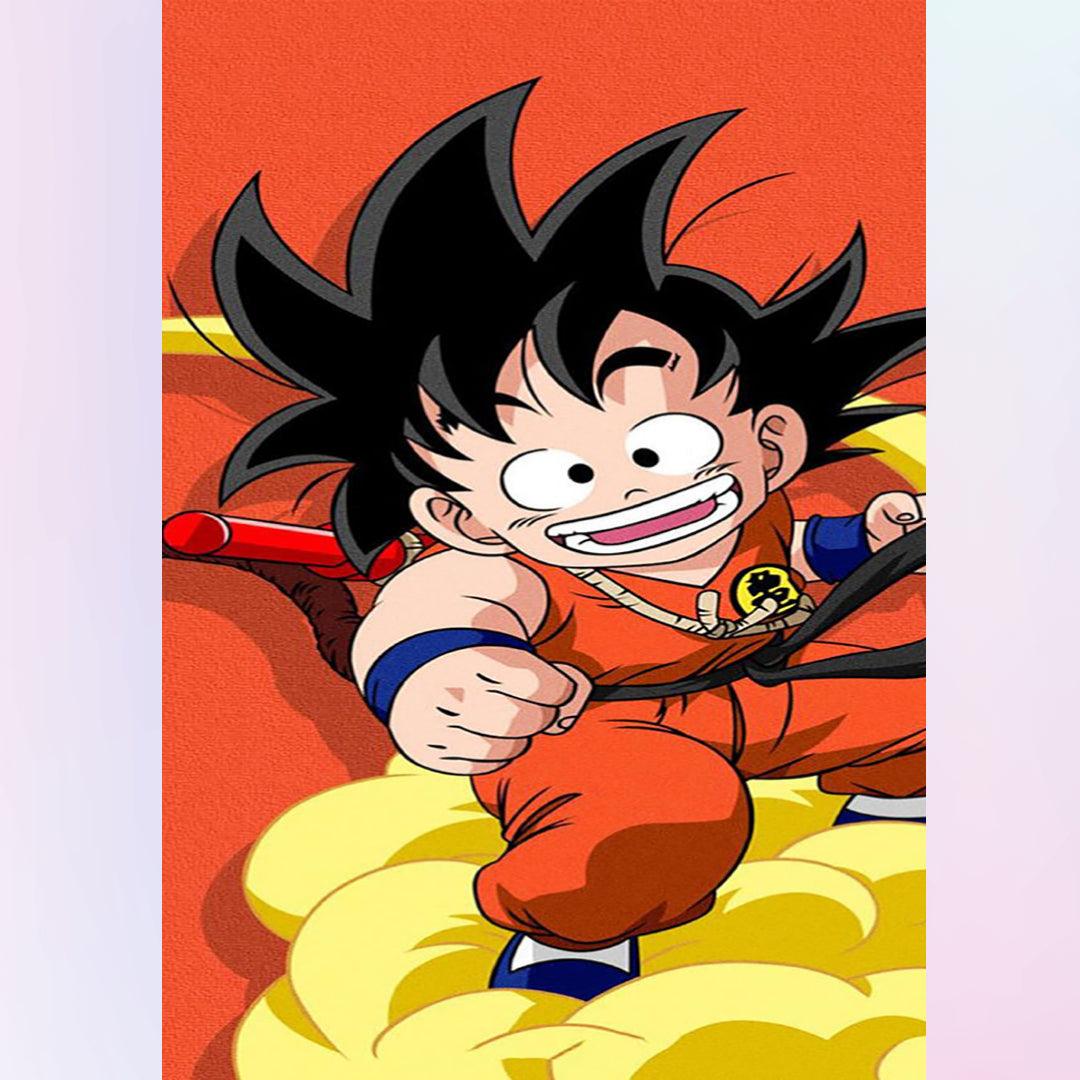 Littke Goku at Full Speed Diamond Painting
